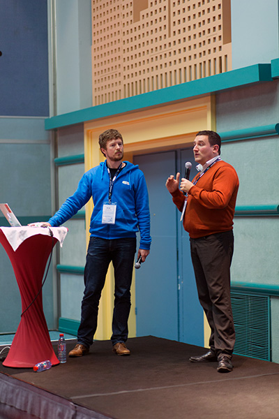 Nicolas Tricot and Christian Jennewein from BlaBlaCar at Scrumday 2015