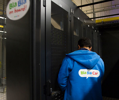 Inside a BlaBlaCar data center. © BlaBlaCar