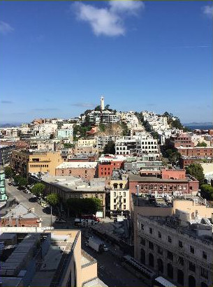 Nice view of San Francisco from Textme's office 
